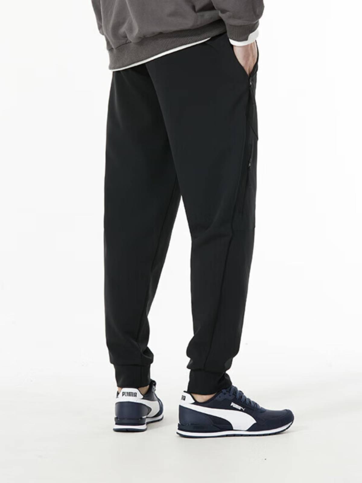 Puma sports pants men's pants spring new casual pants comfortable running fitness woven long pants 62617701