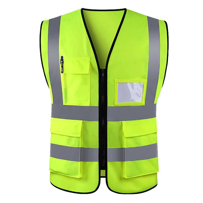 Reflective safety vest custom print logo construction construction vest construction sanitation fluorescent yellow work clothes reflective clothes