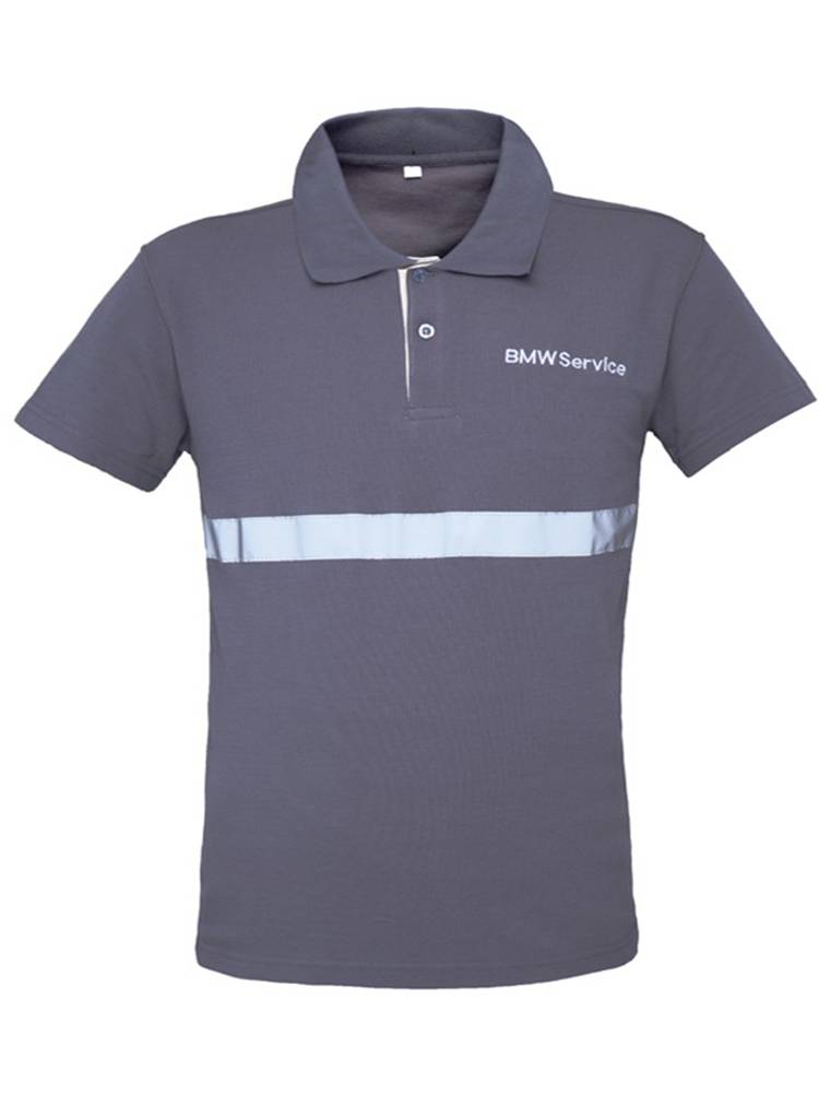 Summer new BMW work clothes men's short -sleeved T -shirt set 4S shop after -sales machine repair workshop workshop POLO shirt