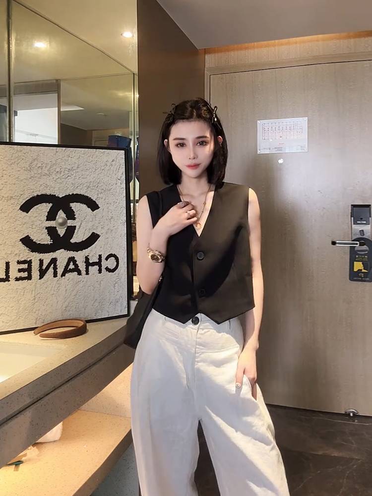 BLACK SUIT SUIT COAT GIRL, 2024 NEW V SHORT, SHORT-SLEEVED, SHOULDER-TO-SLEEVE
