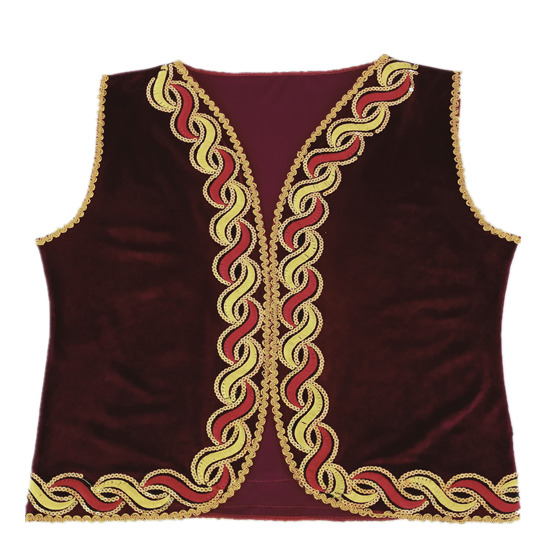 Dance performance clothing Xinjiang national clothing Victoria stage clothing men and women's vest Xinjiang restaurant vest
