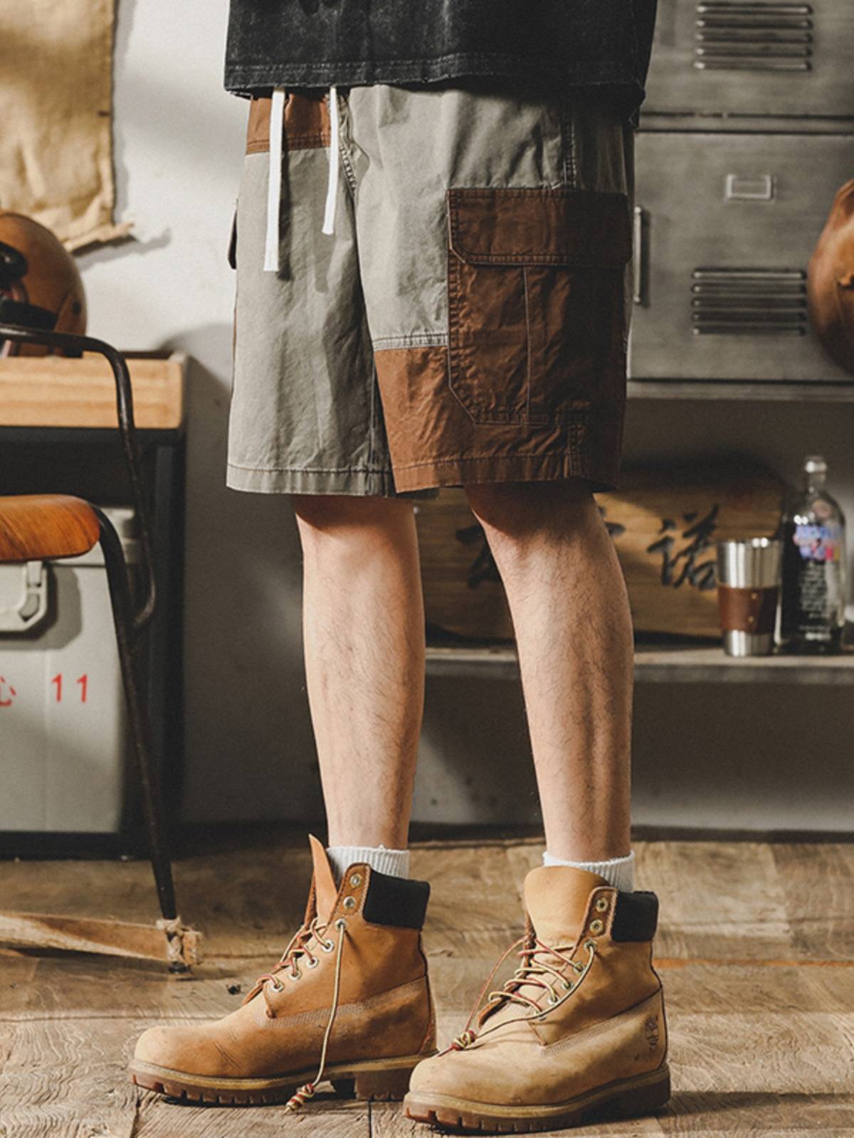 madden's day of work is a retro-coloured worker's shorts