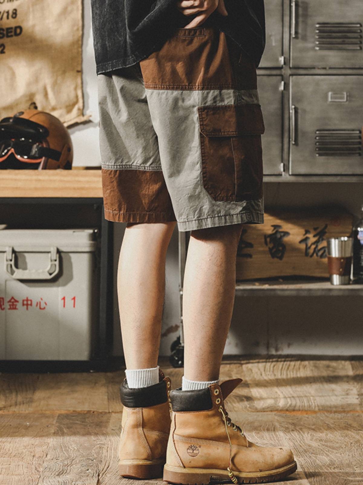 madden's day of work is a retro-coloured worker's shorts