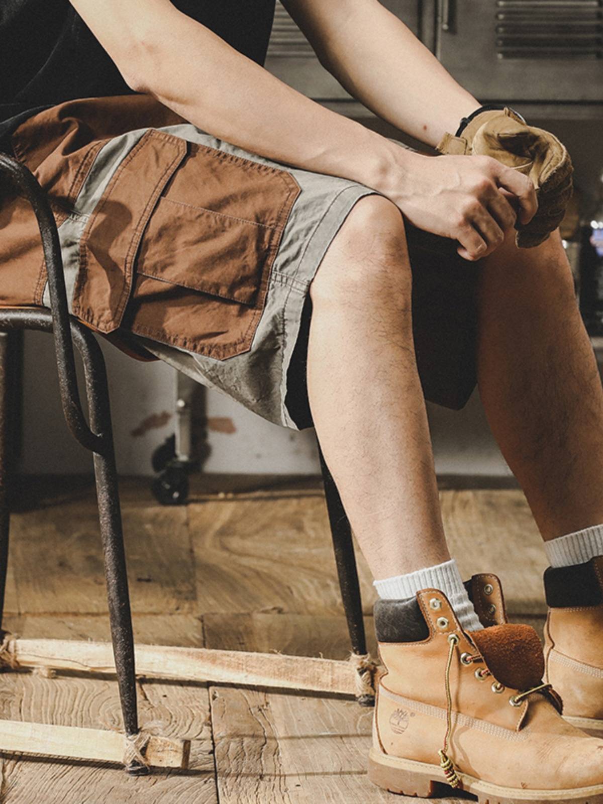 madden's day of work is a retro-coloured worker's shorts