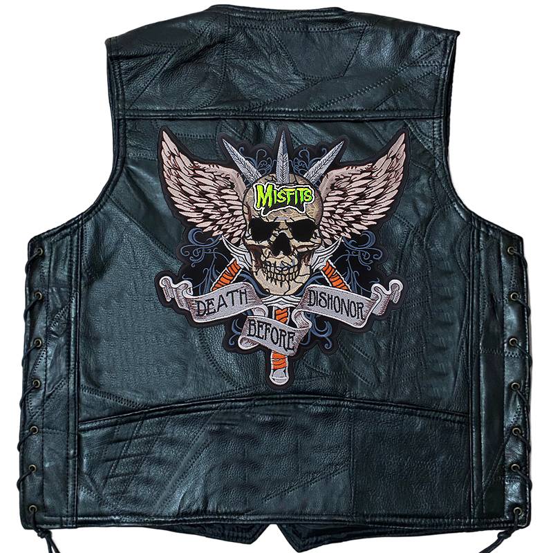 Exit can batch independent station locomotive vest vest leather jacket sleeveless shoulder Harley motorcycle stab