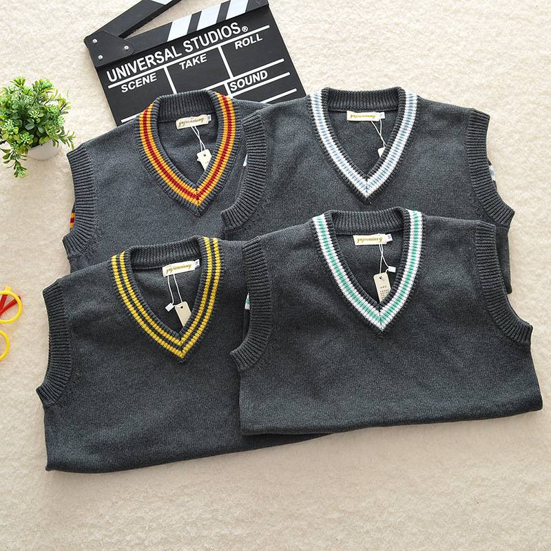 Harry Potter V -neck Sweater Same as Gryffindor Slytherin Cos College JK Children