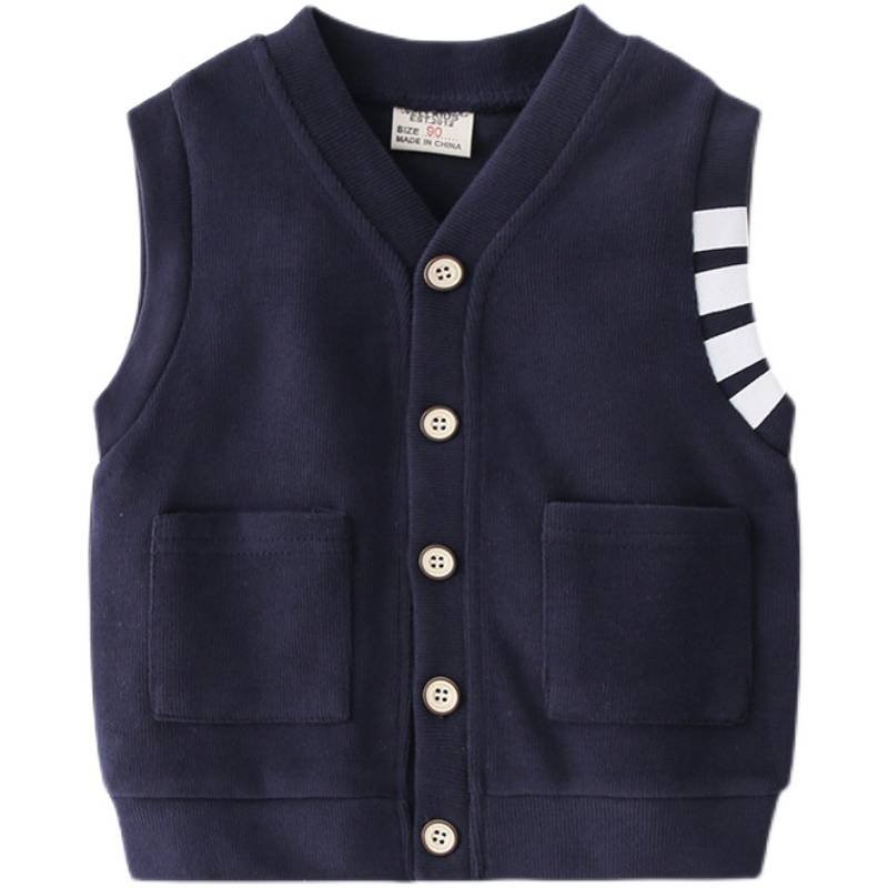 Boys Vests Children's Spring and Autumn vest Baby Sports Wear Cold Shoulder Boy Little Boy Small and Small Children's Horse Pick