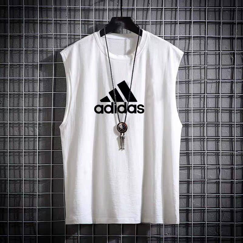 INS hip -hop men's sleeveless vest, loose T -shirt sand beach tide big size summer sports leisure basketball vest