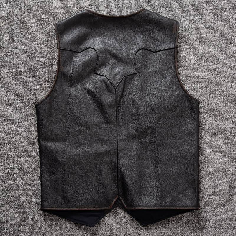 Pick up special offers to loses money to clear warehouse wild cowhide leather vest vest, shoulder, cowboy recupel spring autumn models