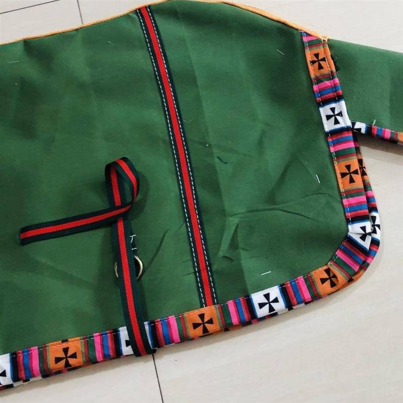 Green canvas lamb clothes Little horse horse horses and horses in winter horsepa, cattle beef sheep and cold can customize size