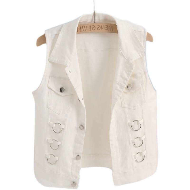 European Station Bargaining Display Slim Denim Vetener 2024 Spring / Summer New Korean Version Western Fried Street Workers Club