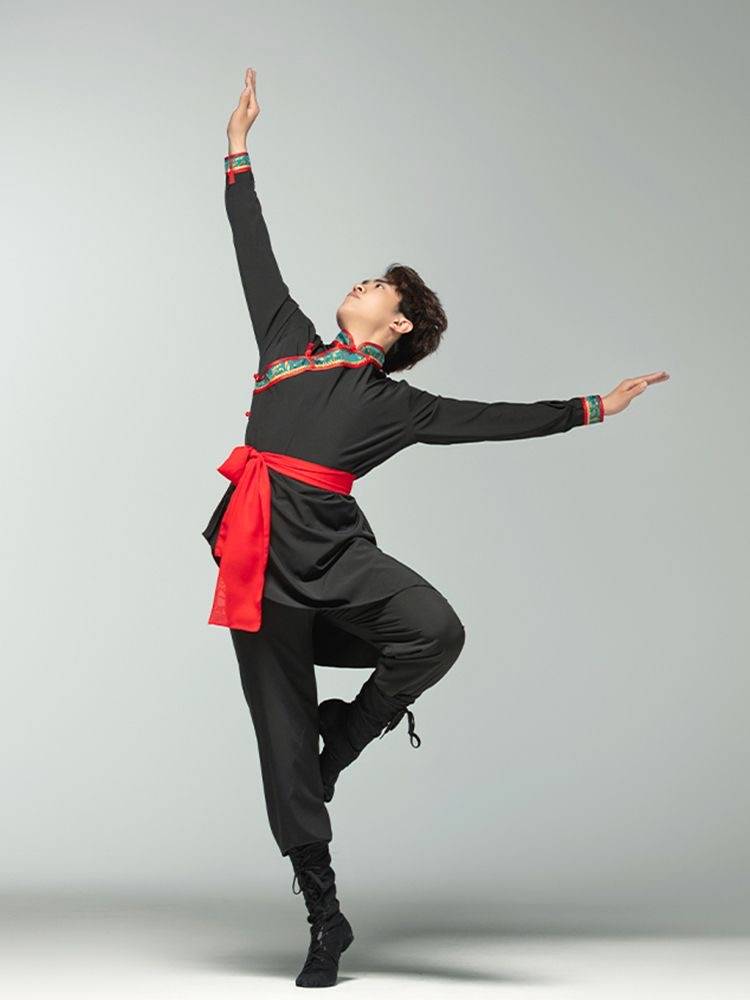 New Mongolian Dance Art Test Performing White Horse Men and Women's Mongolian Grassland Dance Practice Set Little Nations