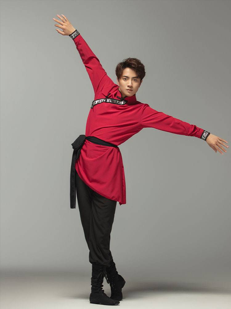 New Mongolian Dance Art Test Performing White Horse Men and Women's Mongolian Grassland Dance Practice Set Little Nations
