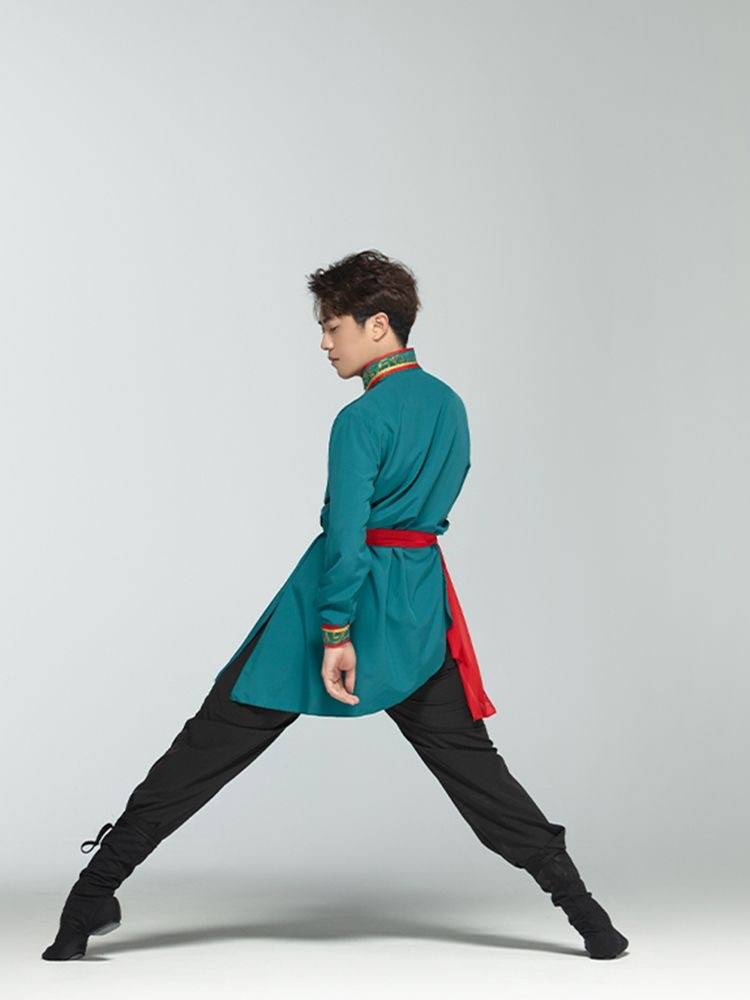 New Mongolian Dance Art Test Performing White Horse Men and Women's Mongolian Grassland Dance Practice Set Little Nations