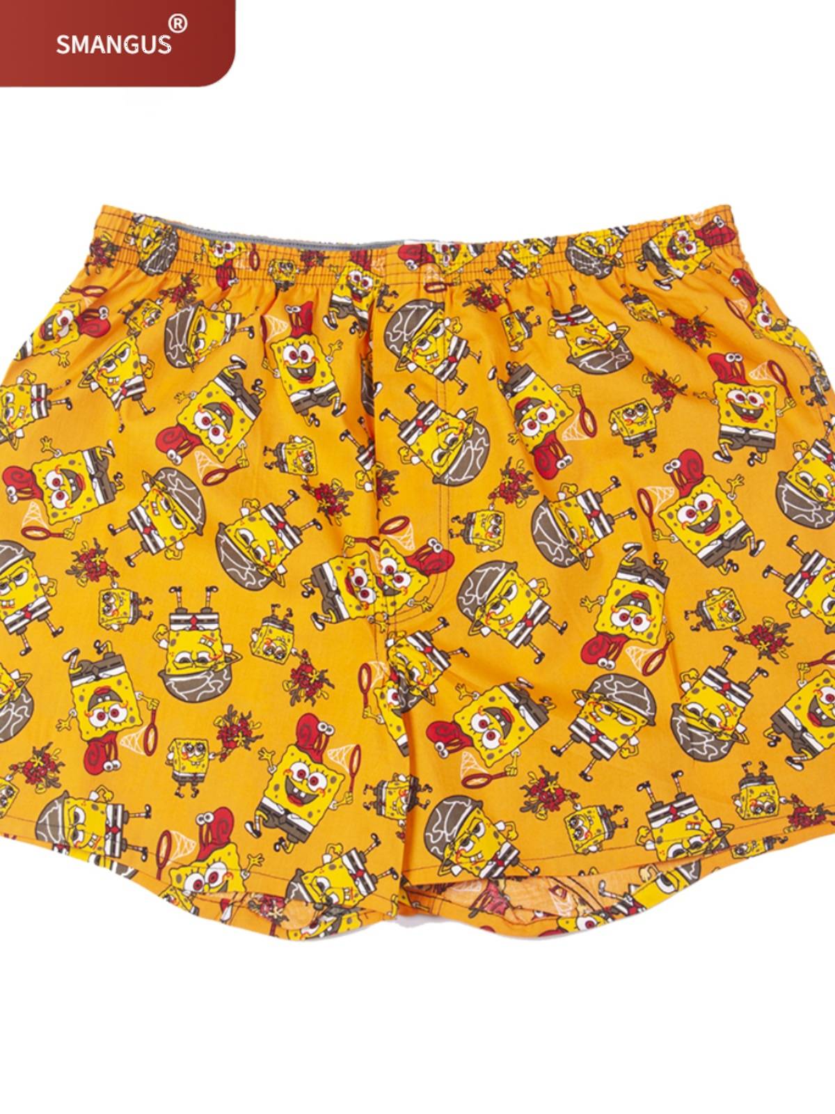 2024 Gaizi pure cotton Arrow pants multi -color printed card week shorts loose large size flat -angle male underwear