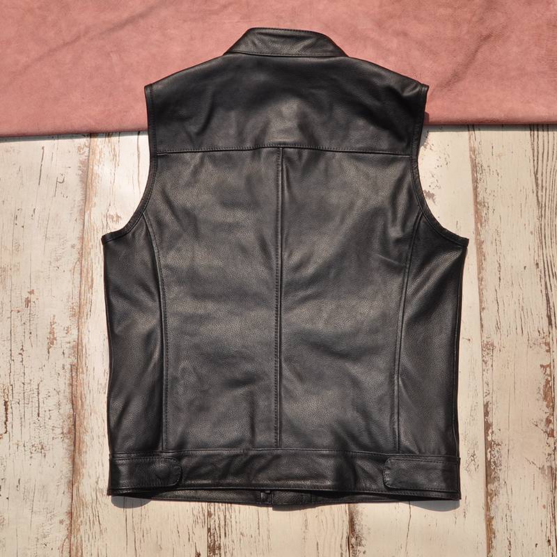 Special offer leather vest men's leading layer cowhide motorcycle leather coat Harley riding vest shoulders