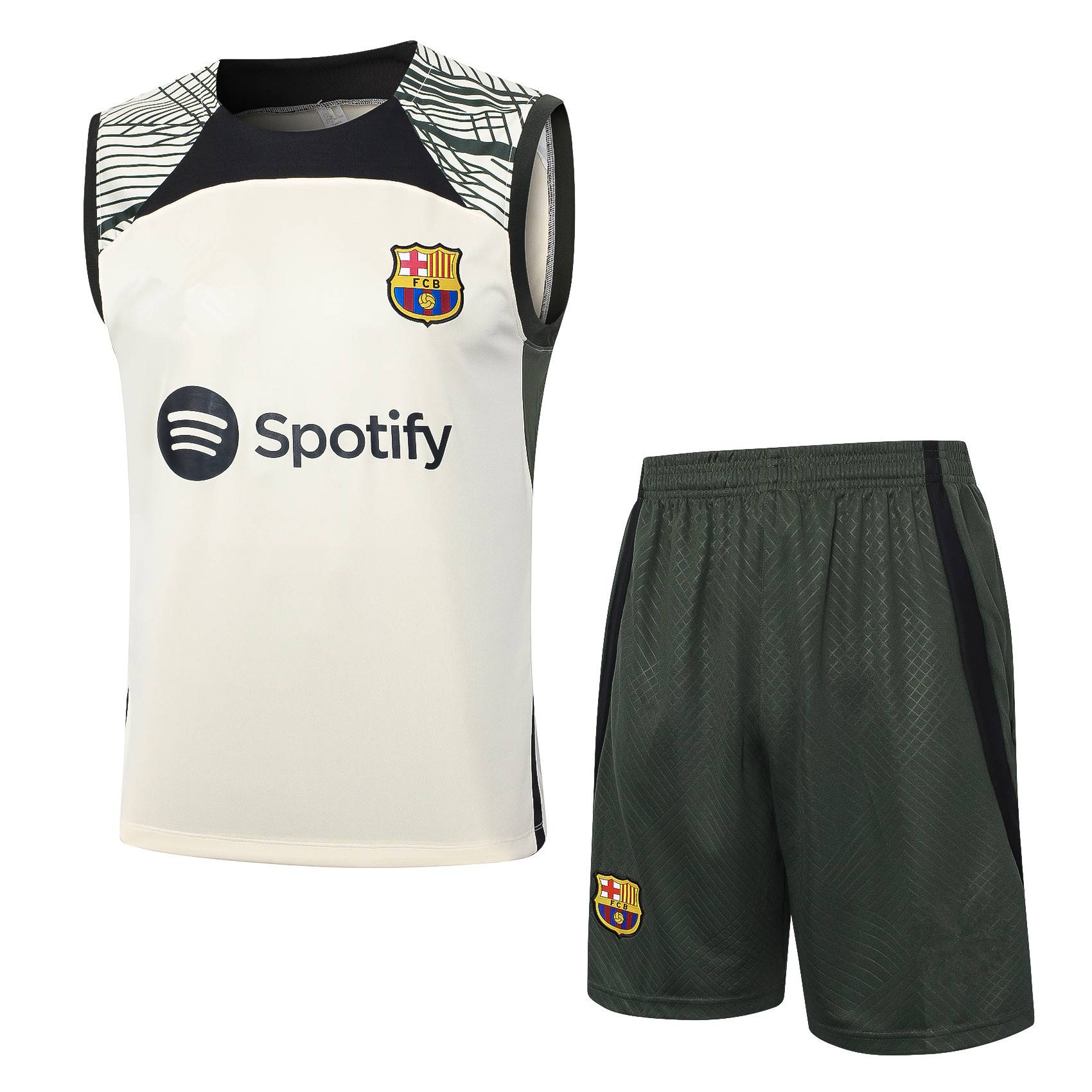 Real Madrid Barcelona sleeveless vest football training suit set Kan Shoulder Paris Juventus short -sleeved jersey fast drying suit