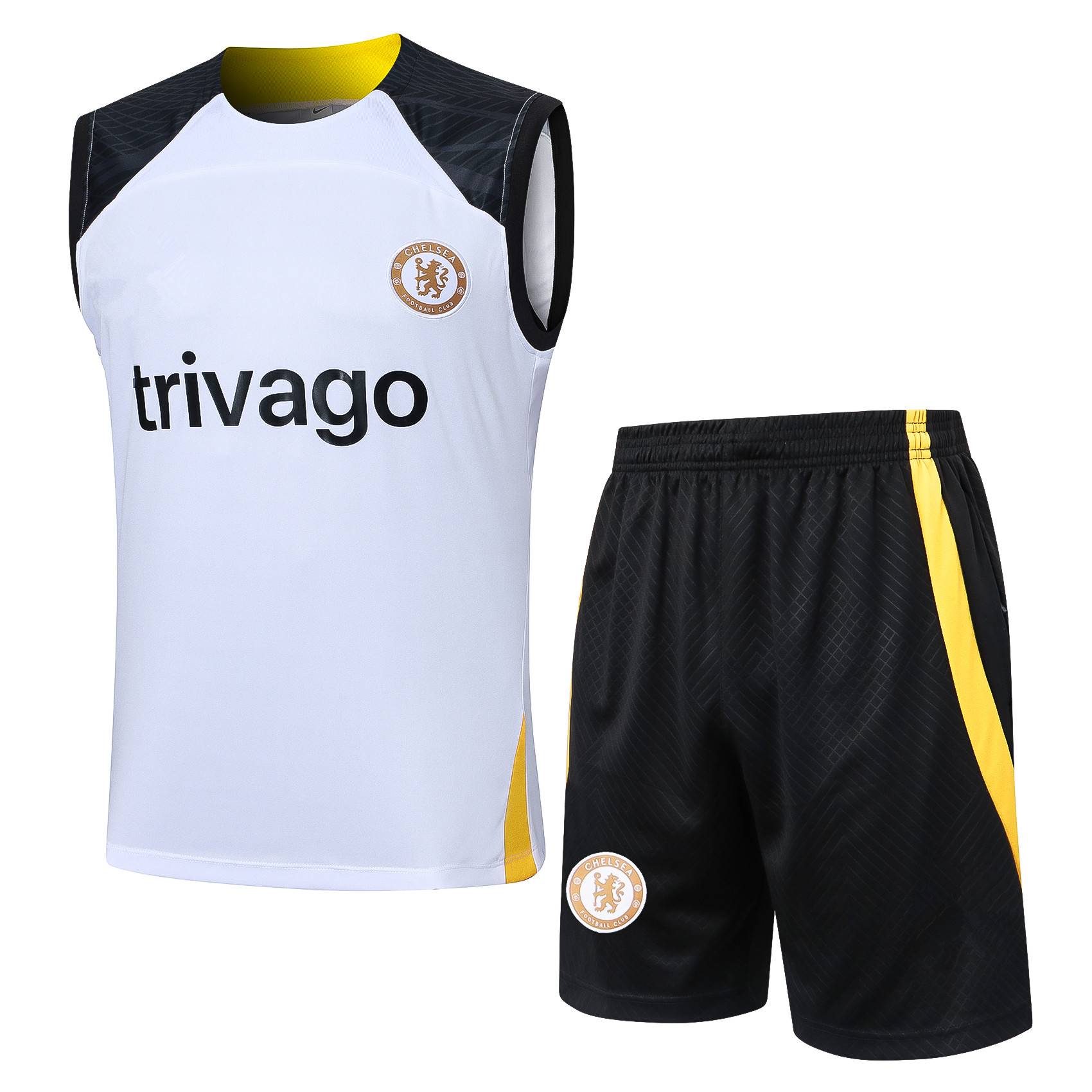 Real Madrid Barcelona sleeveless vest football training suit set Kan Shoulder Paris Juventus short -sleeved jersey fast drying suit