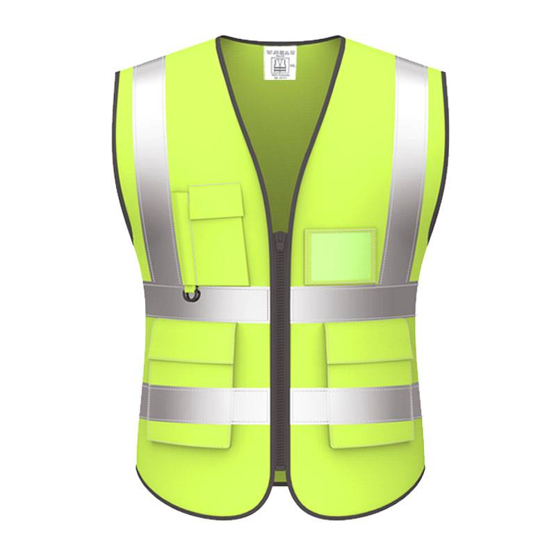 Reflective vest custom printing logo sanitation transportation safety clothes construction site construction engineering vest large size fluorescent jacket