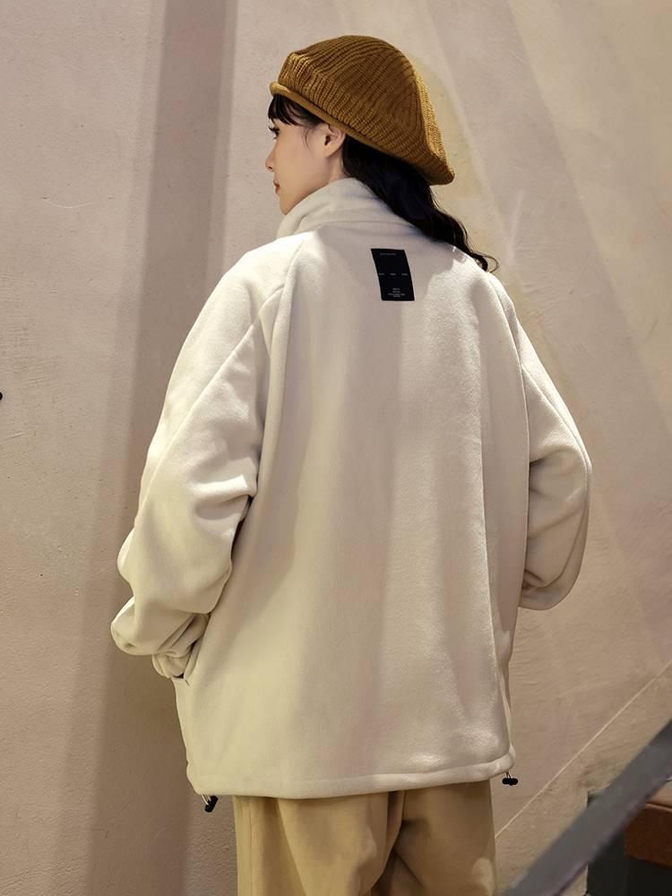 Wild space grasspace Japanese stand -up collar two -piece disassembly vest women's winter shake puffy jacket jacket