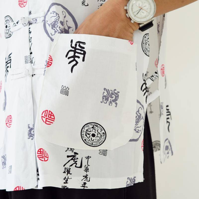 Middle -aged and elderly people in summer men's vest Chinese -style cotton cotton silk gown father artificial cotton and shoulder horses shirt vest