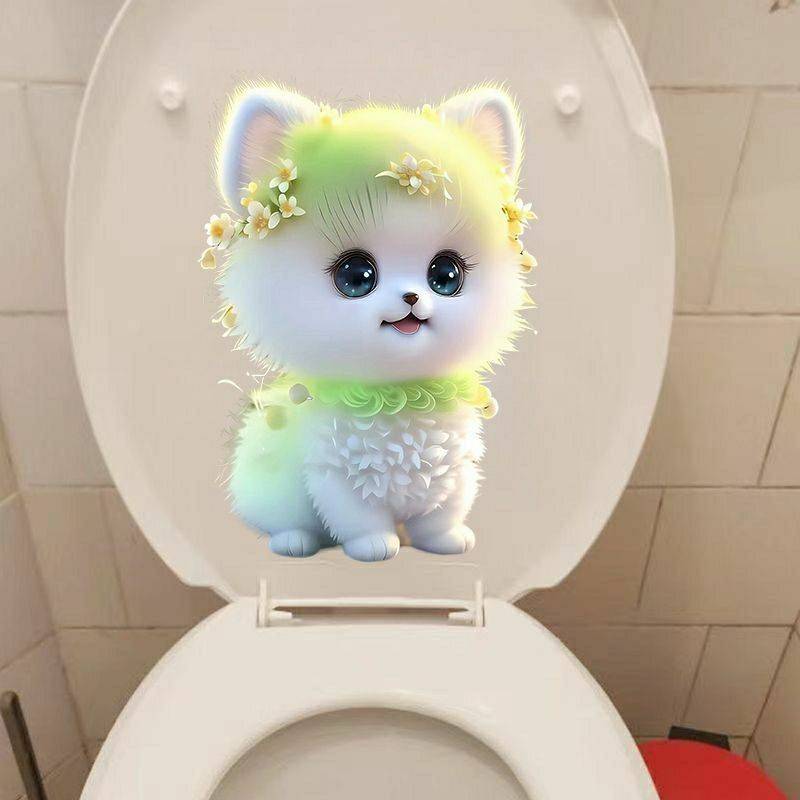 HM explosion net red dog super cute puppy sticker personality decoration refrigerator toilet sticker post children's room wall sticker