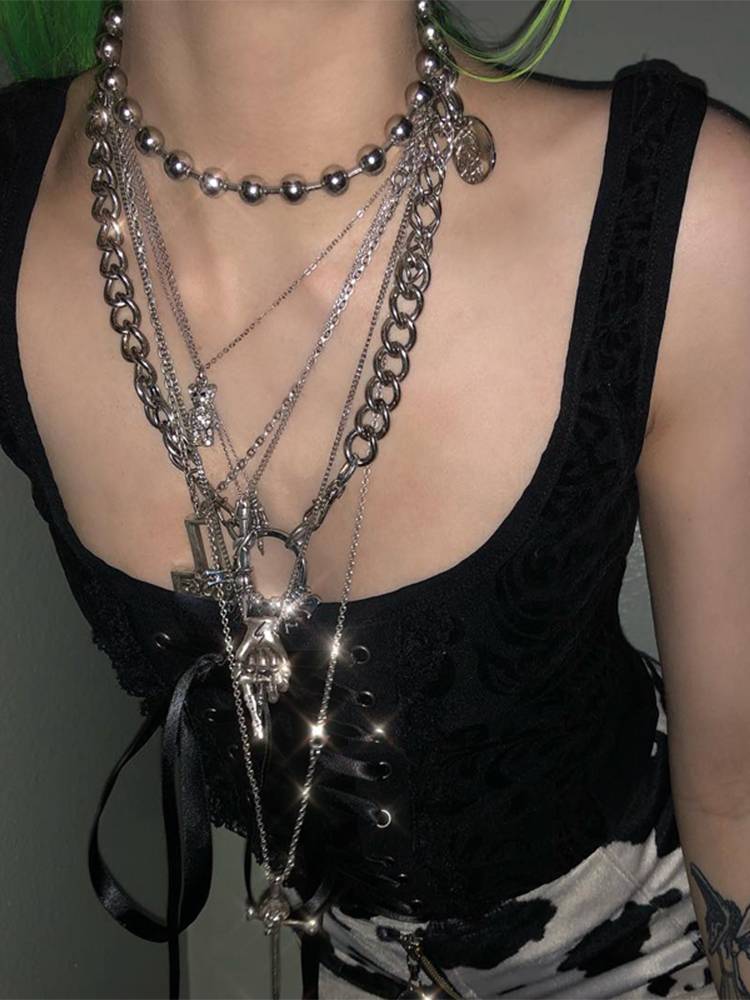 Gothic palace wind beam waist corset wearing black singing vest vest vest built punk Kan shoulder Yabi top