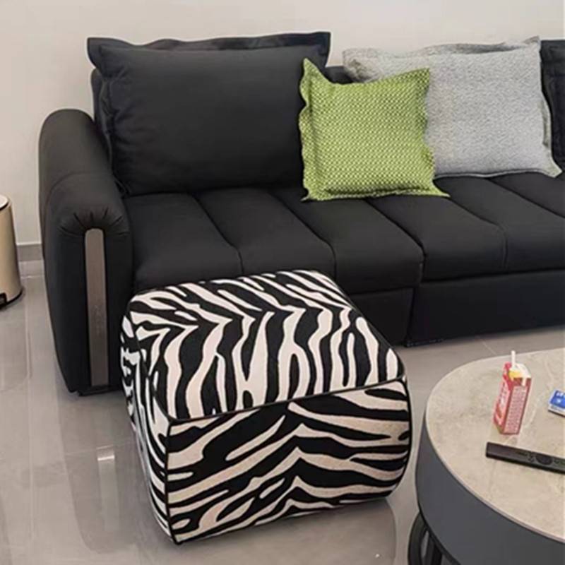 Light luxurious sofa zebra zebra stool creatively briefly rest the soft-stool house with a shoes-and-foot stool hat