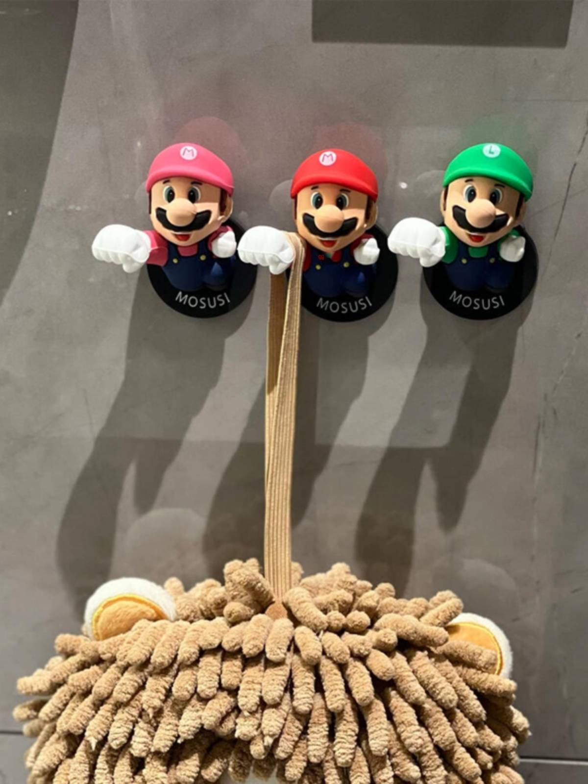 Mario's a toilet towel-free stick-in-a-cute toon-do