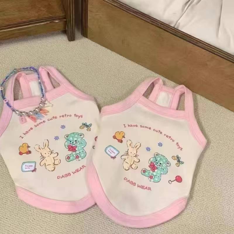 Pet clothes puppy dog sling vest, spring and summer thin Malzis clothing small dog teddy Bili Bomei