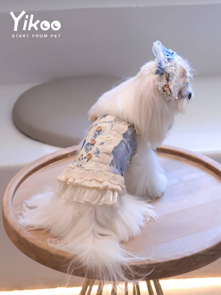 Yikoo original pet dog cat and cat clothes, male and female brothers and sisters shirt skirt Malzes Yorkia