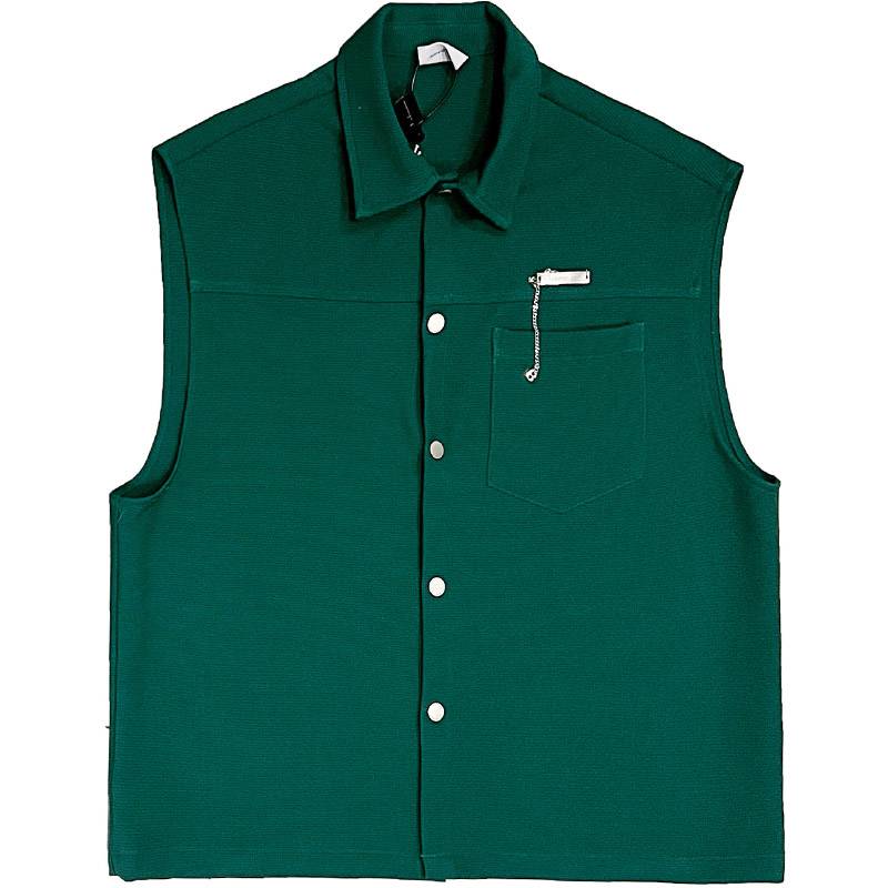 Hong Kong wind thin couple casual vest men's niche design sense ins tide brand Japanese versatile vest jacket