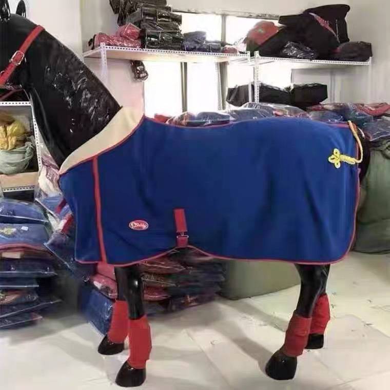 Winter thickened granular velvet horses clothes double -layer thickened horses, sweat, sweat sucking granular velvet horses