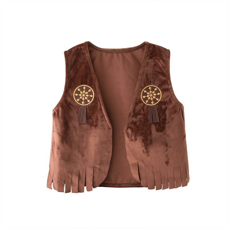 Halloween clothing children Cosplay clothing boys vest set Kindergarten western denim performance clothing