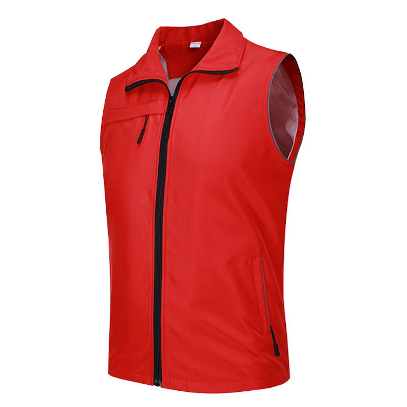 Volunteer service vest custom red work clothing custom party pioneer advertising activities vest print print