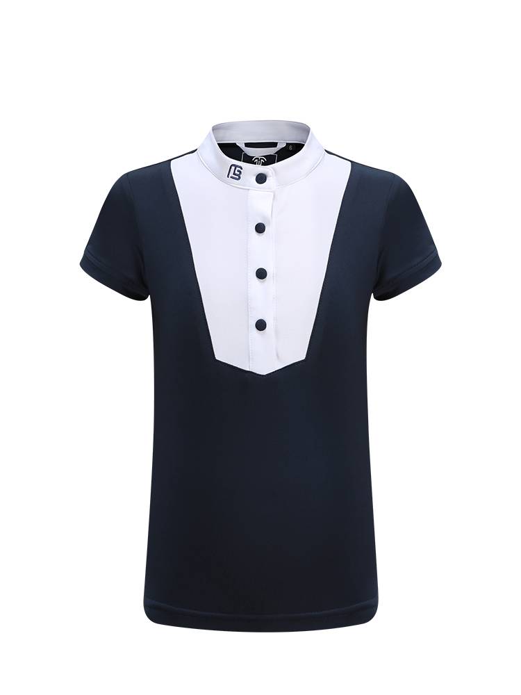 Children's Equestrian Top T -shirt Short -sleeved Equestrian clothing Children's Summer Equestrian clothing men and girls riding clothes 573