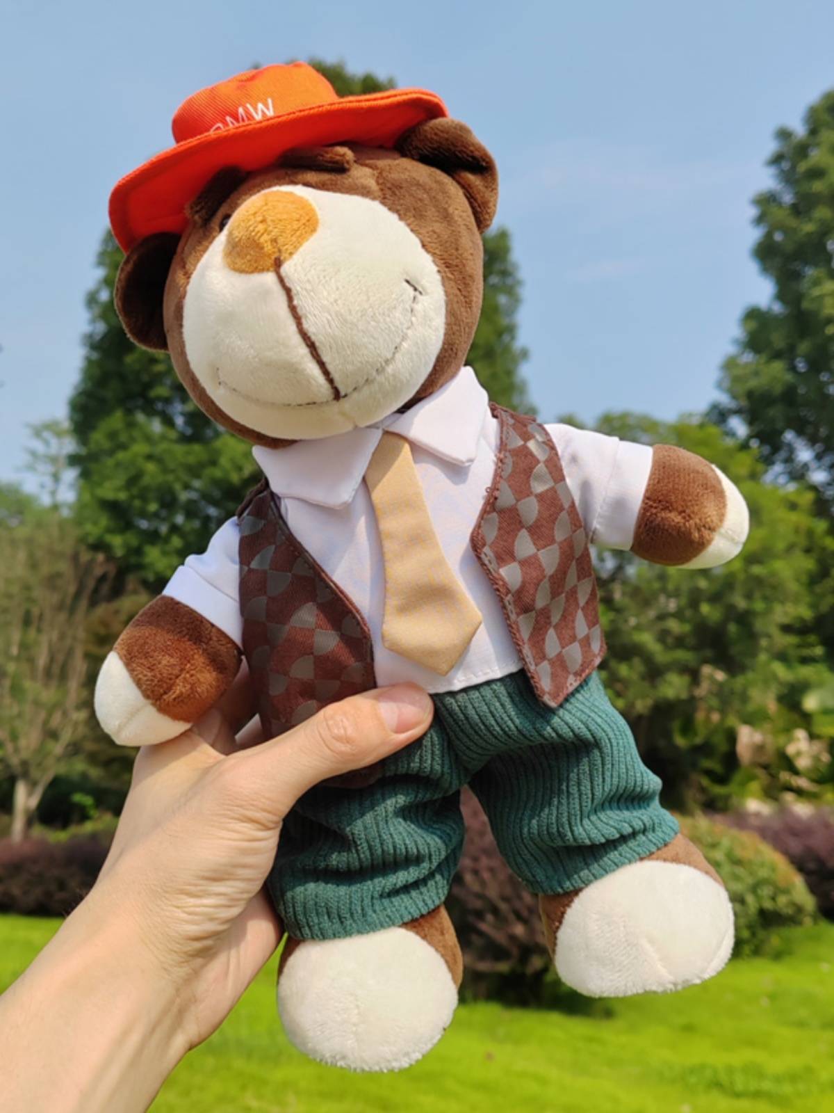 BMW doll doll Bava Bear locomotive doll doll Taro rear seat decoration 4S shop gift ornaments plush toys