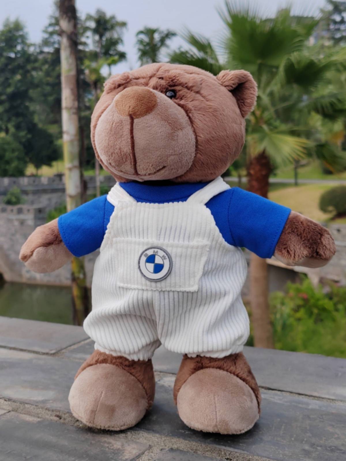 BMW doll doll Bava Bear locomotive doll doll Taro rear seat decoration 4S shop gift ornaments plush toys