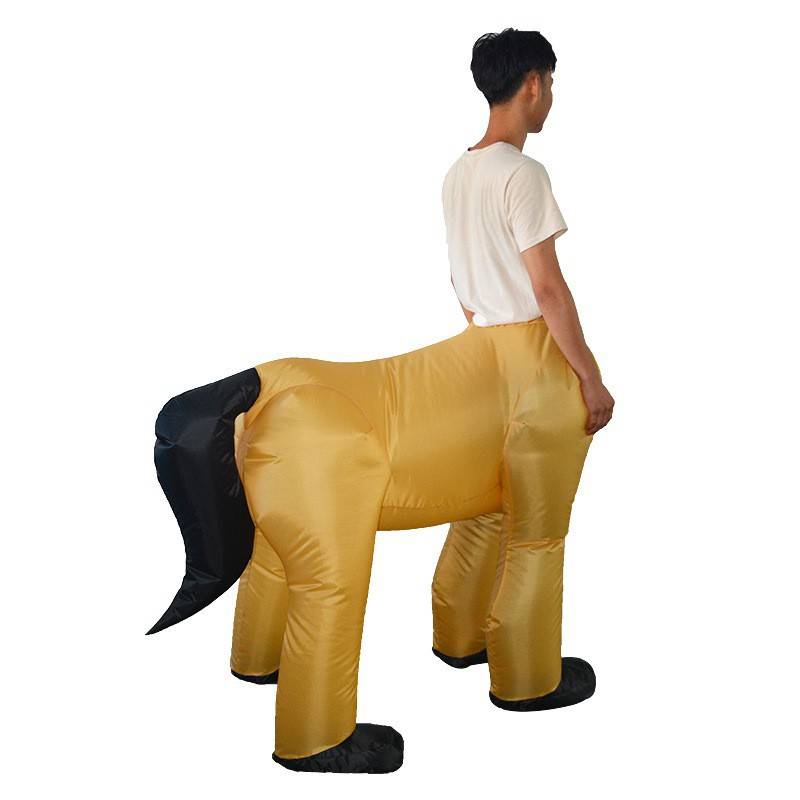 Adult riding puzzled clothing half -body horses riding bars Halloween table performance clothes bar clothing props