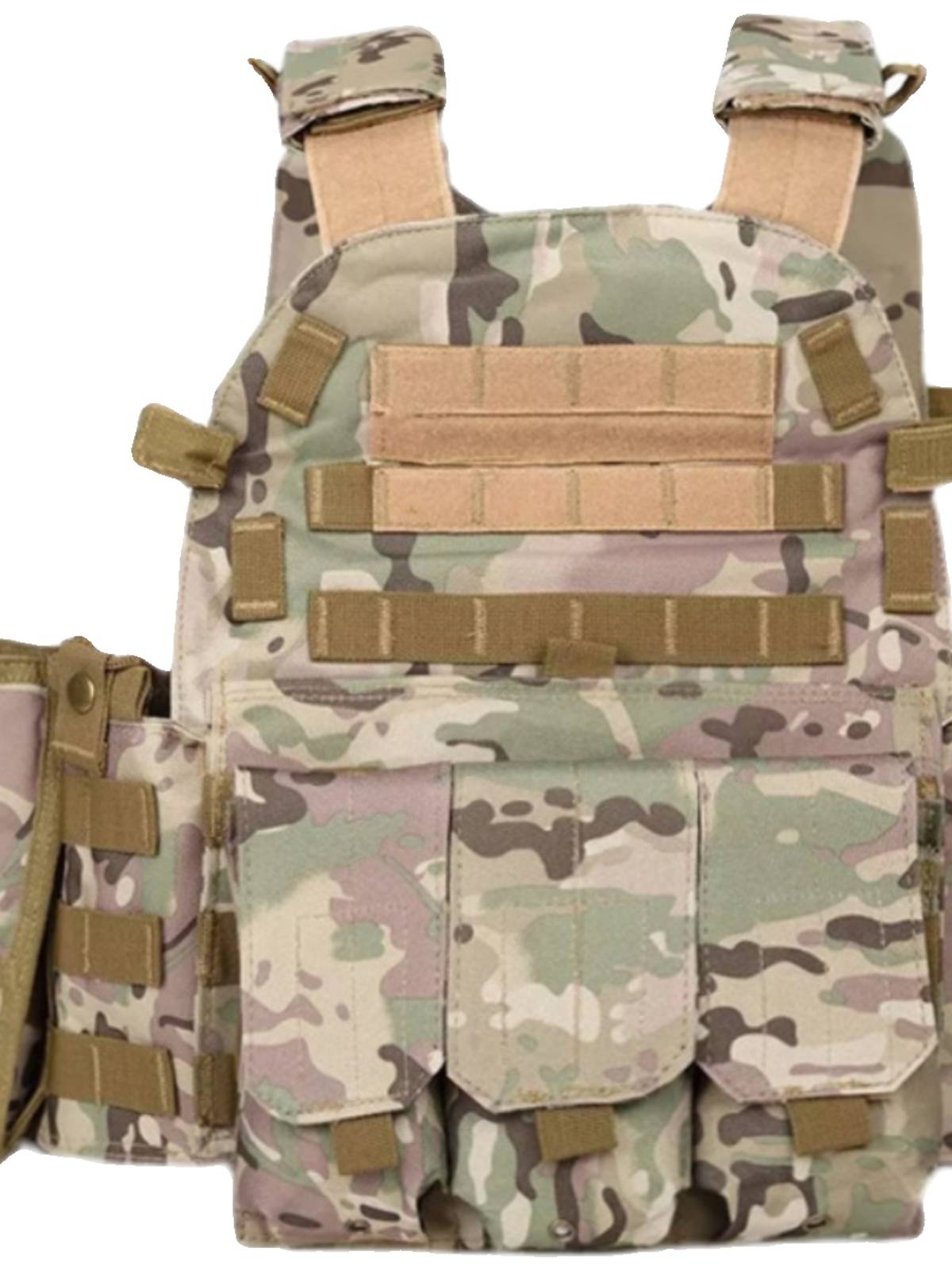 Children's camouflage tactical vest, three -level A 6094 multifunctional breathable vest anti -spyweed outdoor equipment bulletproof jacket