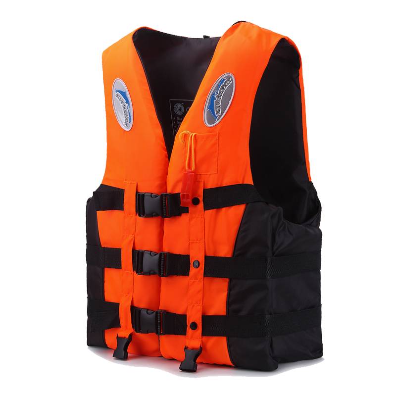 Relief jacket adult ships with surfing professional fishing vest children's buoyancy vest snorkeling swimming helps to seek raw clothing