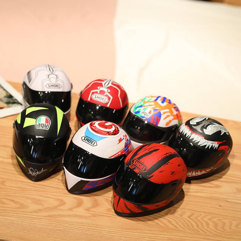 Motorcycle doll pendant leather clothing doll car tail box decorative doll little helmet Bellioli karko plush toys