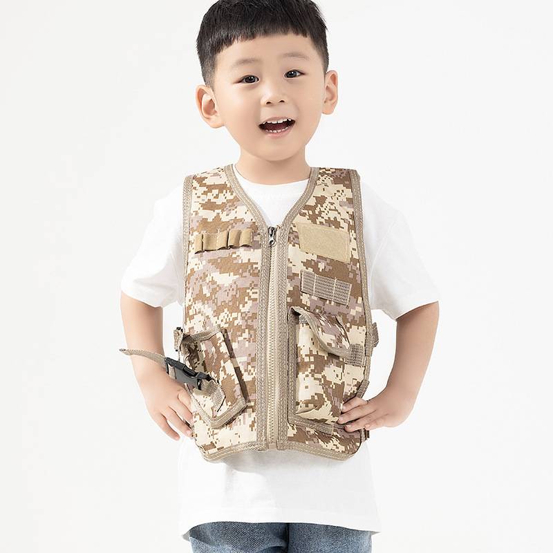 Children's Tactical Vest Forman Multifunctional Camouflage Bulletproof Outdoor CS Permanent Game Eat Chicken III Armor