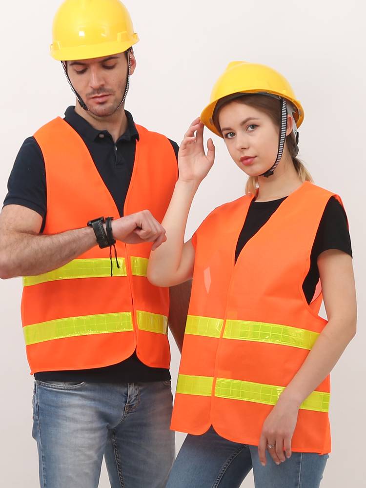 Red and green light reflective vest vests reflector sanitation construction fluorescent yellow labor driver reflective safety vest