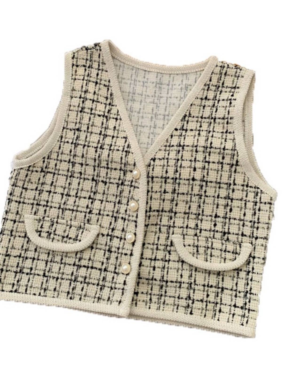 The Han version of the Twisted Twisted Makkah short-dressed tweaked vests were worn in the autumn 2024 with no shoulders and no shoulders