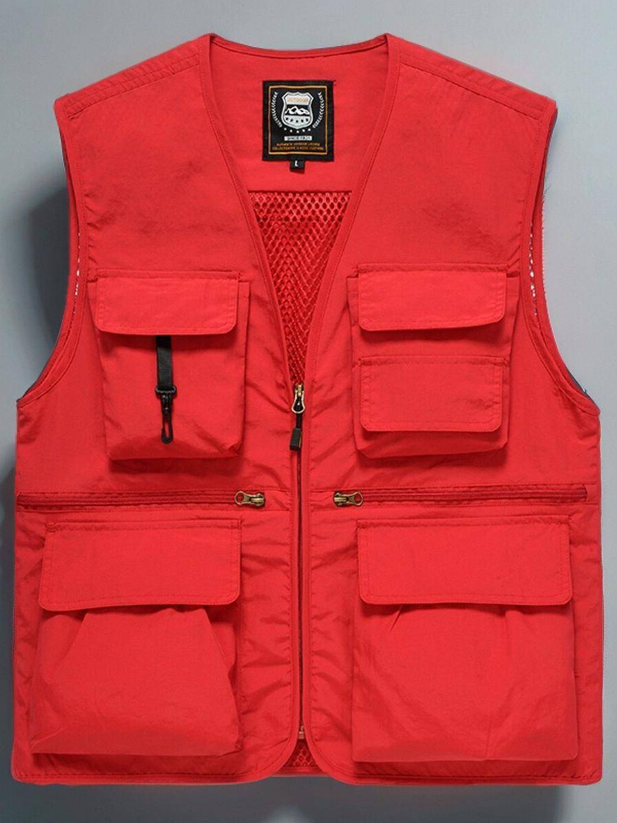 Gongcong vest multi -pocket photographer fishing vest custom printing logo work clothes director outdoor hurdle shoulder jacket