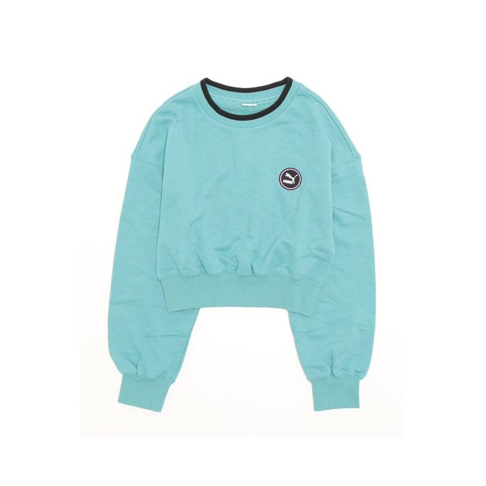 Japan Direct Mail PUMA Ms. Puma Short Sweatshin Bold Color Block Design Yue Normal sweater 5