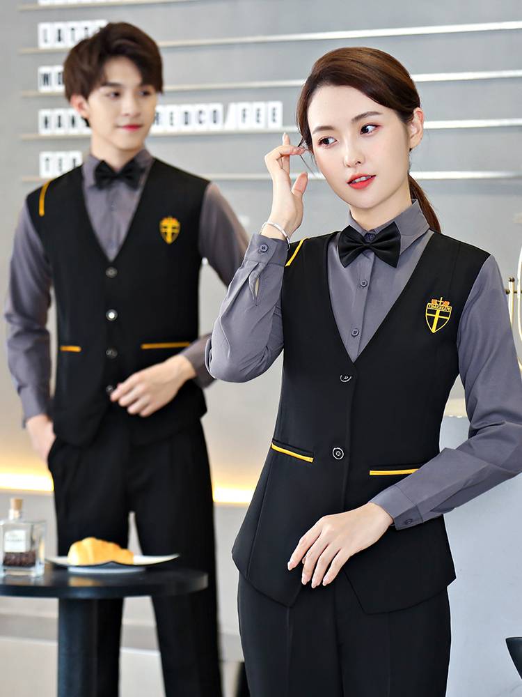 two sets of long-sleeve shirts for women in the ktv uniform for hotel catering attendants