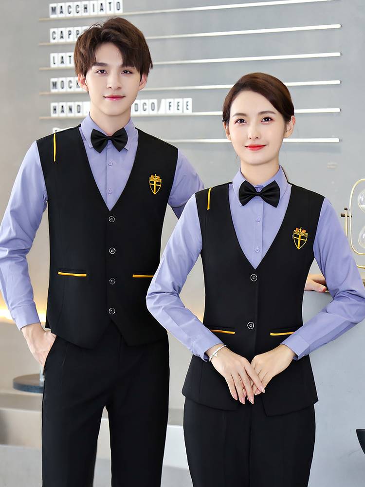 two sets of long-sleeve shirts for women in the ktv uniform for hotel catering attendants