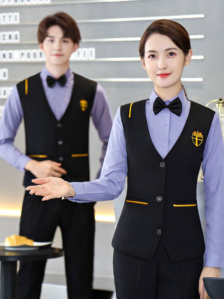 two sets of long-sleeve shirts for women in the ktv uniform for hotel catering attendants